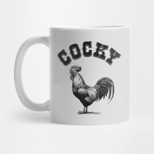 Cocky Rooster - Funny Vintage Sketch Mug